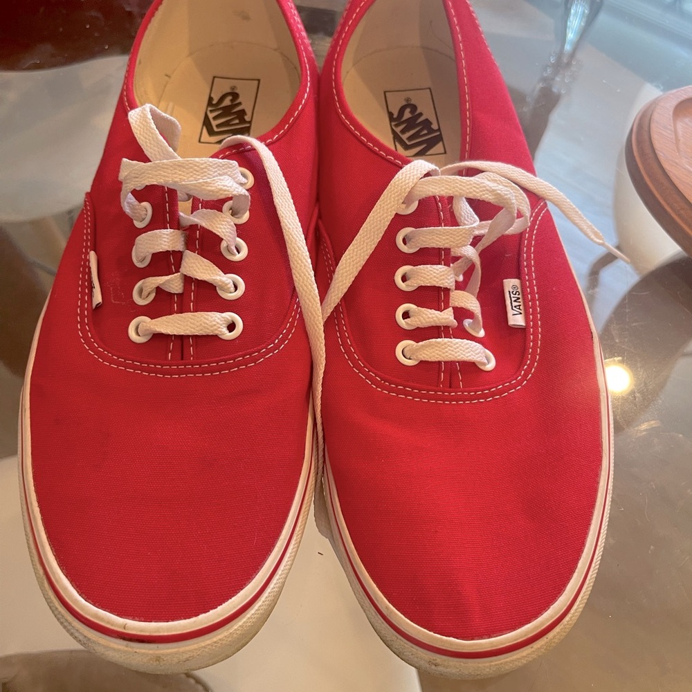 Vans Authentic RED Size 13 - very lightly worn